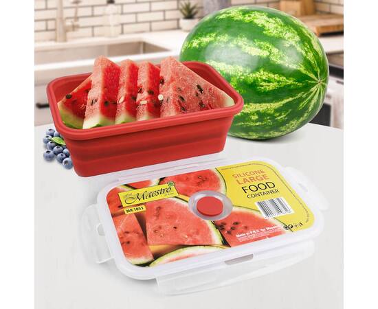 Ланч бокс 1200 мл силикон Maestro (MR1053), изображение 2