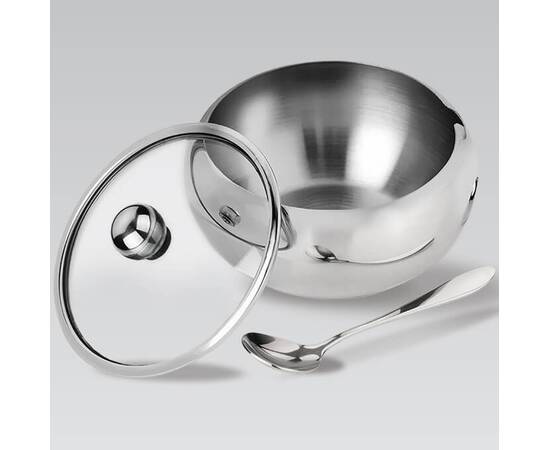 Сахарница с ложкой 560 мл Maestro (MR1696L), изображение 2