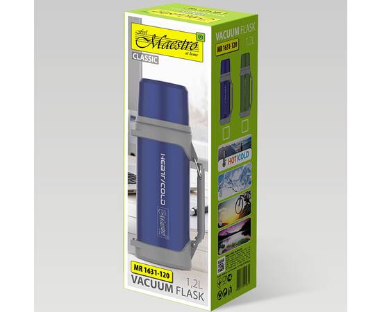 Термос 1,2 л Maestro зеленый (MR1631-120N-GREEN), изображение 3