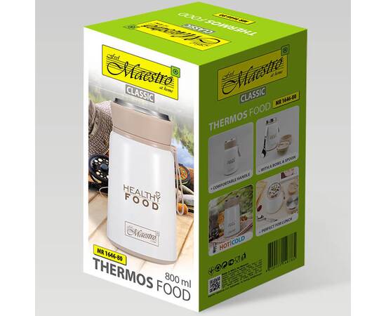 Термос для пищи 0,8л Maestro (MR1646-80), изображение 4