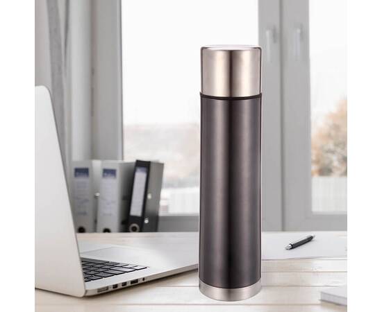 Термос металік 1,0л. сірий Maestro (MR1638-100 с), зображення 2