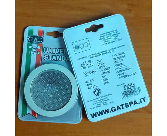 Прокладка силиконовая для гейзерной кофеварки на 6 чашек GAT (105006RI1SIL), изображение 3