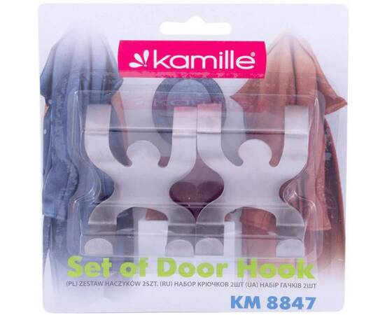 Набор крючков на дверь 4,6x4,6x5 см Kamille (8847), изображение 2