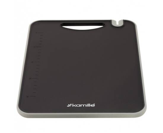 Набор: подставка для ножей 21,2x12,4x22 см с доской разделочной 29,6x22,4x0,8cm Kamille (7610), изображение 3