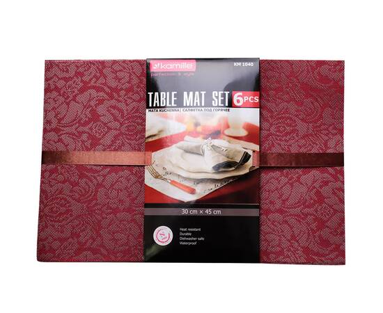 Набір серветок під гаряче 30x45 см 6шт із ПВХ Kamille (1040), зображення 3
