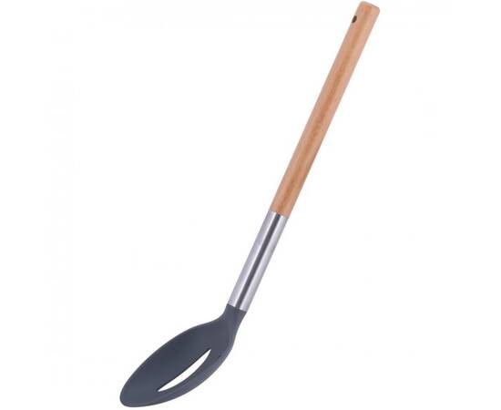 Поварская ложка с отверстиями 34 см нейлоновая Kamille (8854), изображение 2