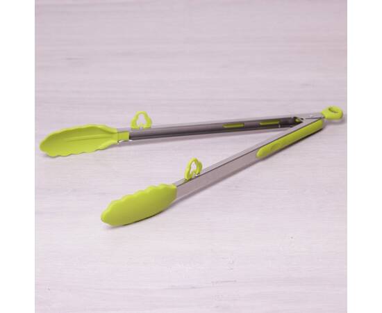 Щипцы силиконовые 35.5 см с ручками Kamille (7513), изображение 3