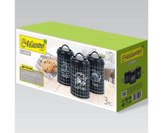 Набір для спецій 3 предметів Maestro (MR1774-3CS), зображення 3