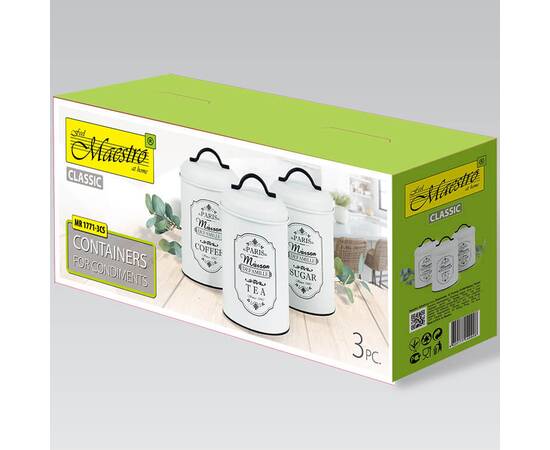 Набор для специй 3 предмета Maestro Paris Maison (MR1771-3CS), изображение 3