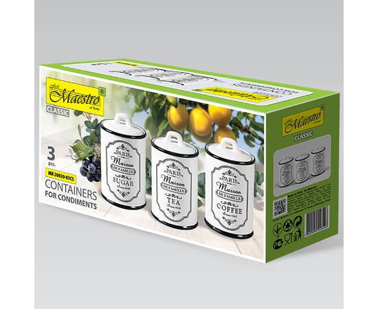 Набор для специй 3 предмета Paris Maison Maestro (MR20030-03CS), изображение 3