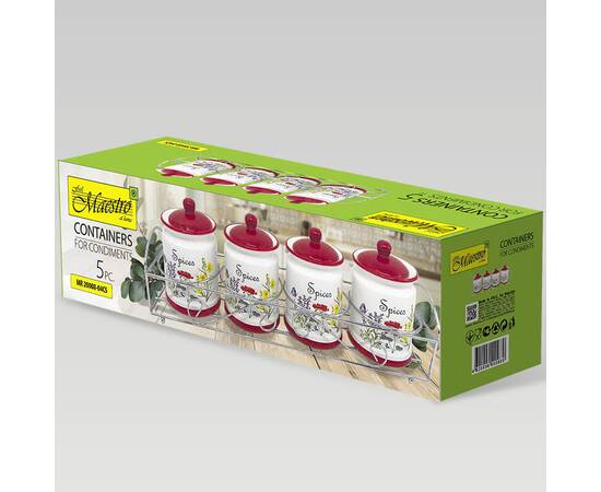 Набор для специй 5 пр. Flora Maestro (MR20008-04CS), изображение 3