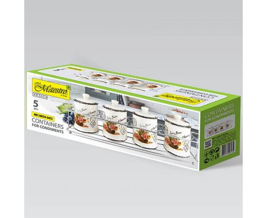 Набор для специй 5 пр. Открытка-роза Maestro (MR20050-04CS), изображение 2