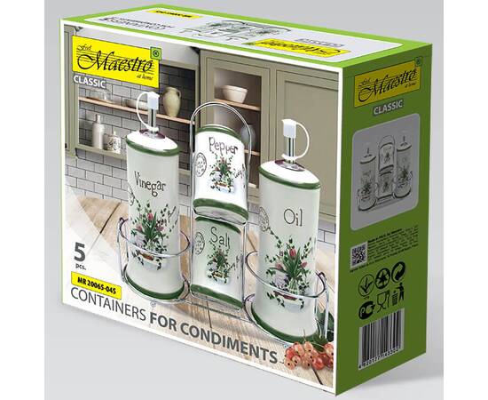 Набор для специй 5 пр. Полевая фантазия Maestro (MR20065-04S), изображение 3