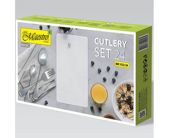 Набор столовых приборов 24 пр. Basic Maestro (MR1522), изображение 3