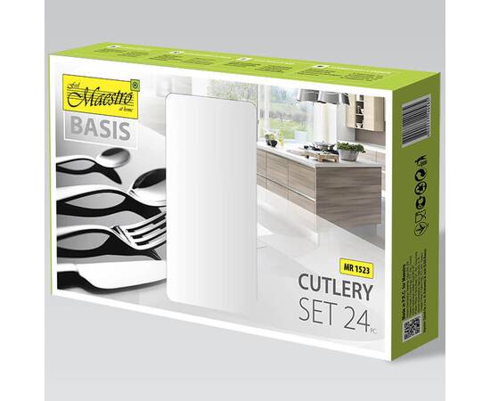 Набор столовых приборов 24 пр. Basic Maestro (MR1523G), изображение 3