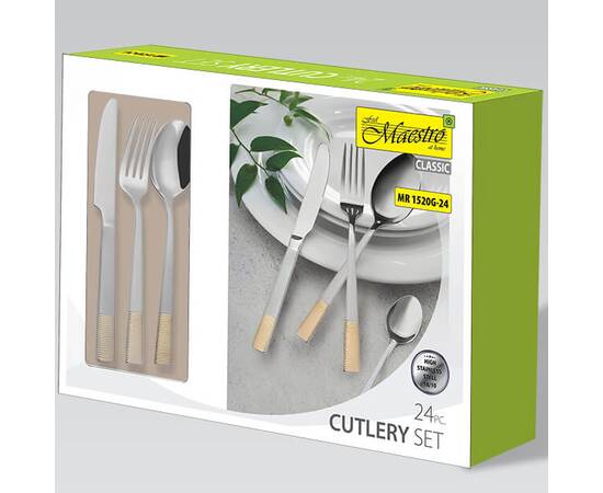 Набор столовых приборов 24 пр. Maestro (MR1520 G), изображение 3
