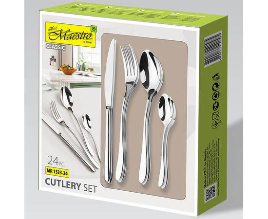 Набор столовых приборов 24 пр. Maestro (MR1533), изображение 3