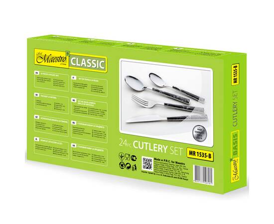 Набор столовых приборов 24 пр. Maestro (MR1535B), изображение 3