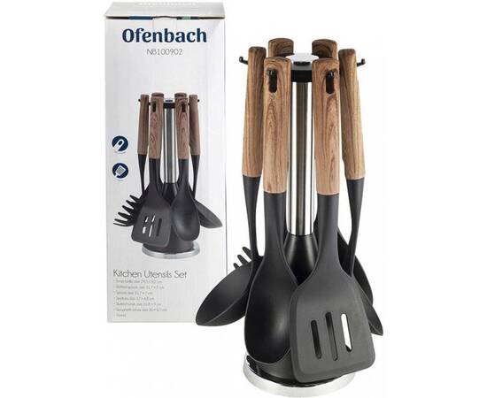 Набор кухонных принадлежностей с подставкой 7 предметов Ofenbach (100902), изображение 5