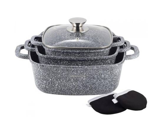 Набір посуду 7 предметів із прихватками Ofenbach (100509), зображення 4