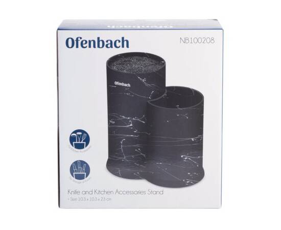 Подставка для ножей и кухонных принадлежностей двойная 10,3x10,3x23 см Ofenbach (100208), изображение 4