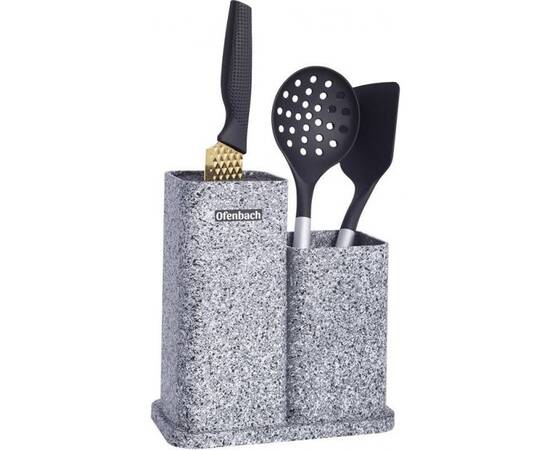 Подставка для ножей и кухонных принадлежностей двойная 21,5x13,2x23 см Ofenbach (100214), изображение 2