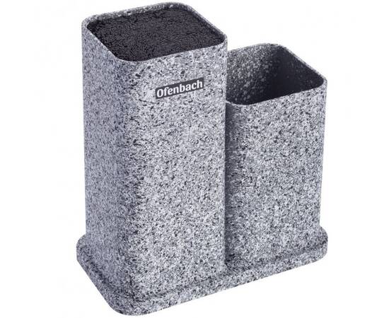 Подставка для ножей и кухонных принадлежностей двойная 21,5x13,2x23 см Ofenbach (100214), изображение 3