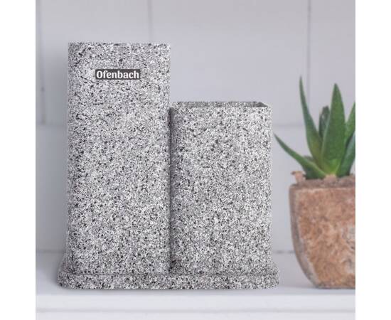Подставка для ножей и кухонных принадлежностей двойная 21,5x13,2x23 см Ofenbach (100214), изображение 4