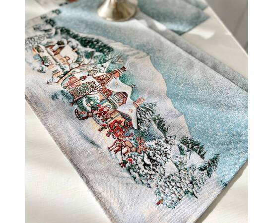 Серветка-підкладка 33x53 LiMaSo (ZERMAT-33), Тип: салфетки, Цвет: голубой, Форма скатерти: прямоугольная, Размер: 33x53, изображение 3