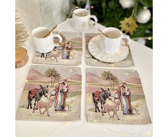 Серветка-підкладка 17х18 LiMaSo (RUNNER1153-17), Тип: серветки, Основний колір: бежевий, Форма скатертини: прямокутна, Розмір: 17x18, зображення 2