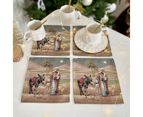 Серветка-підкладка 17х18 LiMaSo (RUNNER1153AZ-17), Тип: серветки, Основний колір: коричневий, Форма скатертини: прямокутна, Розмір: 17x18, зображення 2