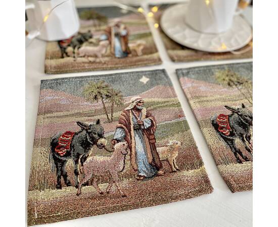 Серветка-підкладка 17х18 LiMaSo (RUNNER1153AZ-17), Тип: серветки, Основний колір: коричневий, Форма скатертини: прямокутна, Розмір: 17x18, зображення 3