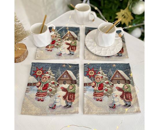 Серветка-підкладка 17х18 LiMaSo (RUNNER1160-17), Тип: серветки, Основний колір: синій, Форма скатертини: прямокутна, Розмір: 17x18, зображення 2