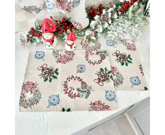 Серветка-підкладка 34х44 LiMaSo (CORONA-34), Тип: салфетки, Цвет: зеленый, Форма скатерти: прямоугольная, Размер: 34x44, изображение 2