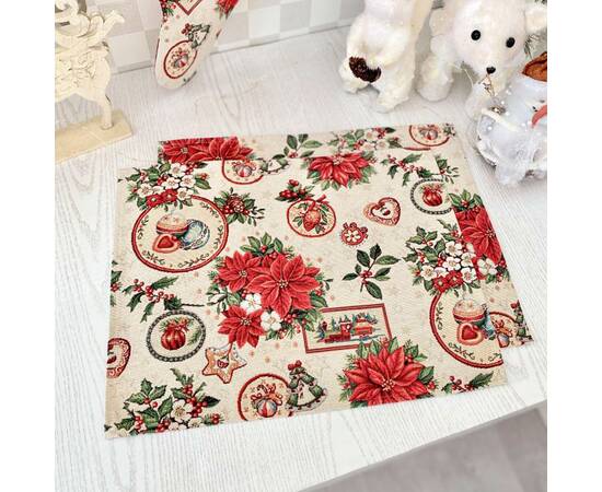 Серветка-підкладка 34х44 LiMaSo (NAT-34), Тип: серветки, Основний колір: червоний, Форма скатертини: прямокутна, Розмір: 34x44, зображення 2