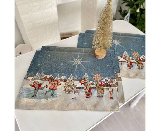 Серветка-підкладка 37х49 LiMaSo (RUNNER1160-49), Тип: серветки, Основний колір: синій, Форма скатертини: прямокутна, Розмір: 37x49, зображення 2