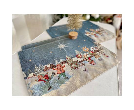 Серветка-підкладка 37х49 LiMaSo (RUNNER1160-49), Тип: серветки, Основний колір: синій, Форма скатертини: прямокутна, Розмір: 37x49, зображення 3