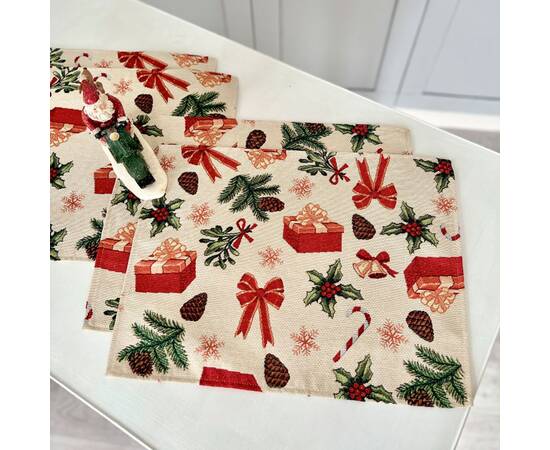 Серветка-підкладка 34х44 LiMaSo (SPARKLE-34), Тип: серветки, Основний колір: червоний, Форма скатертини: прямокутна, Розмір: 34x44, зображення 2