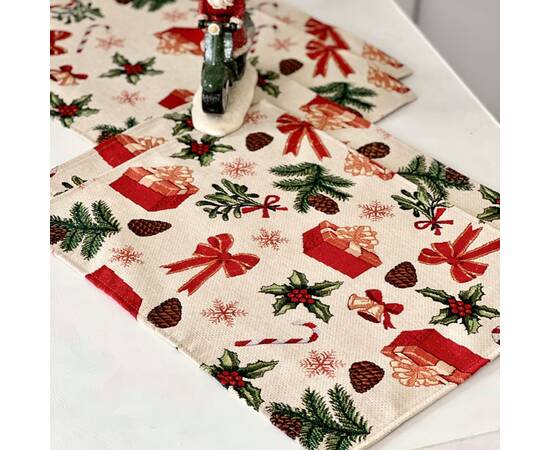 Серветка-підкладка 34х44 LiMaSo (SPARKLE-34), Тип: серветки, Основний колір: червоний, Форма скатертини: прямокутна, Розмір: 34x44, зображення 3