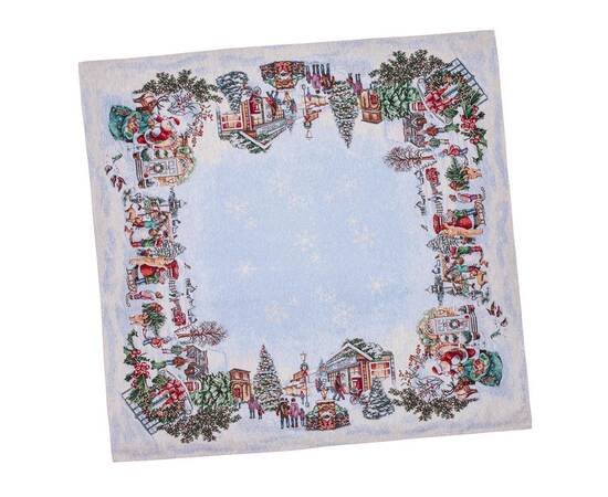 Скатертина гобеленова 97х100 LiMaSo (VILLAGE-100), Тип: скатерти, Цвет: зеленый, Форма скатерти: квадратная, Размер: 97x100, изображение 2