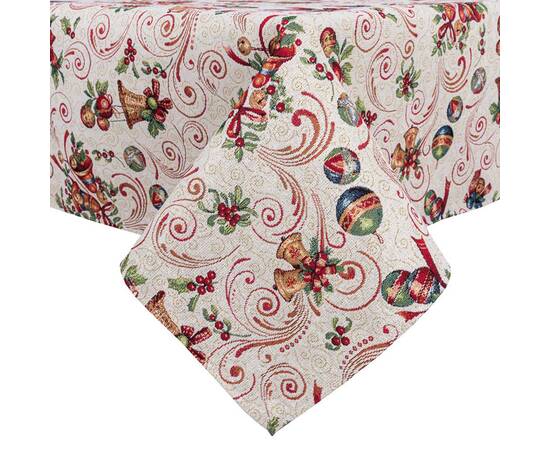 Скатертина гобеленова 97х100 LiMaSo (MIRRA-100), Тип: скатертини, Основний колір: червоний, Форма скатертини: квадратна, Розмір: 97x100, зображення 2