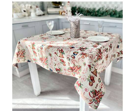 Скатертина гобеленова 137х280 LiMaSo (MIRRA-280), Тип: скатерти, Цвет: красный, Форма скатерти: прямоугольная, Размер: 137x280, изображение 3