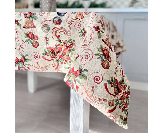 Скатертина гобеленова 137х300 LiMaSo (MIRRA-300), Тип: скатерти, Цвет: красный, Форма скатерти: прямоугольная, Размер: 137x300, изображение 4