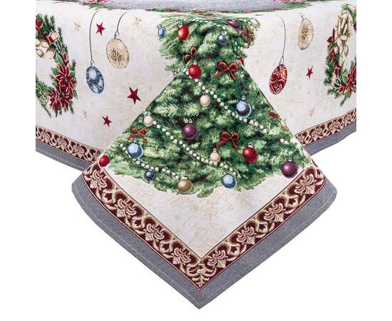 Скатертина гобеленова 137х260 LiMaSo (RABETO-260), Тип: скатерти, Цвет: зеленый, Форма скатерти: прямоугольная, Размер: 137x260, изображение 2