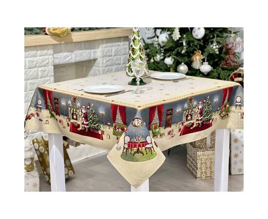 Скатертина гобеленова 160х250 LiMaSo (RUNNER1196-250), Тип: скатерти, Цвет: красный, Форма скатерти: прямоугольная, Размер: 160x250, изображение 3