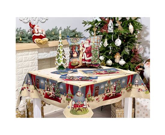 Скатертина гобеленова 137х280 LiMaSo (RUNNER1196-280), Тип: скатертини, Основний колір: червоний, Форма скатертини: прямокутна, Розмір: 137x280, зображення 5