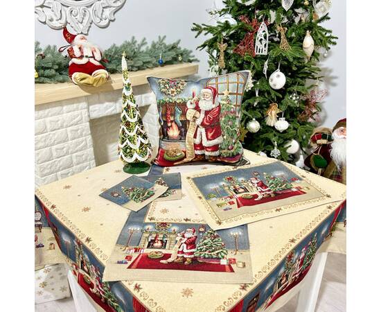 Скатертина гобеленова 137х280 LiMaSo (RUNNER1196-280), Тип: скатертини, Основний колір: червоний, Форма скатертини: прямокутна, Розмір: 137x280, зображення 6