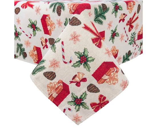 Скатертина гобеленова 97х100 LiMaSo (SPARKLE-100), Тип: скатерти, Цвет: красный, Форма скатерти: квадратная, Размер: 97x100, изображение 2