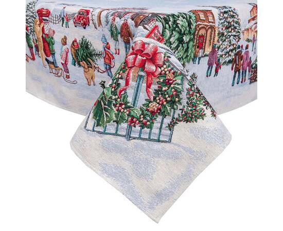 Скатертина гобеленова 137х240 LiMaSo (VILLAGE-240), Тип: скатерти, Цвет: зеленый, Форма скатерти: прямоугольная, Размер: 137x240, изображение 2