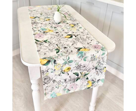 Доріжка з водовідштовхуючим покриттям 40х154 LiMaSo (MAITE-40), Тип: дорожки (раннеры), Цвет: желтый, Форма скатерти: прямоугольная, Размер: 40x154, изображение 3